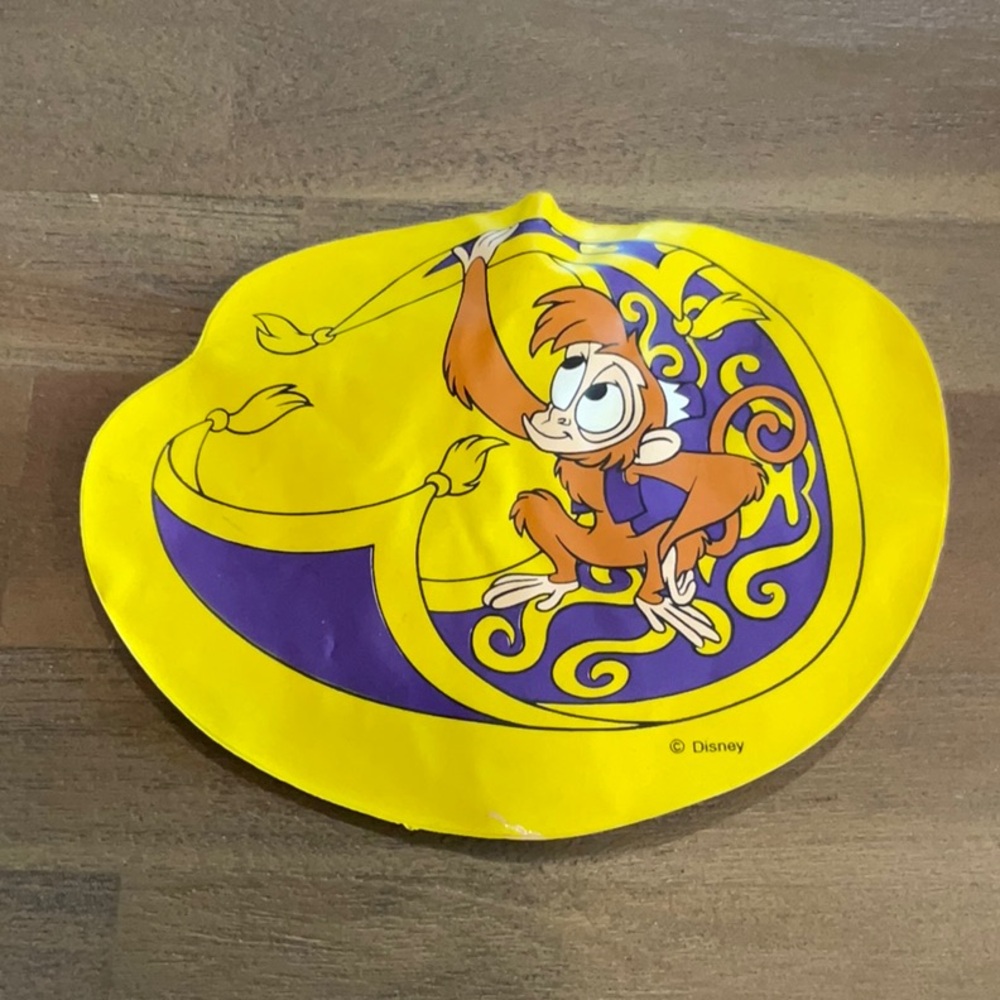 Disney Yellow and Purple Aladdin Monkey Balloon - Burger King (1997)